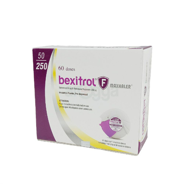 BEXITROL F 50/250 MAXHALER 60 DOSES
